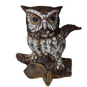 Home Interiors Homco Brown Barn Owl Figurine 1114